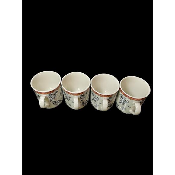 Set of 4 Villeroy & Boch SWITCH 5 PLANTATION Silma Coffee Cups Mugs 3 3/8"h - Picture 5 of 10